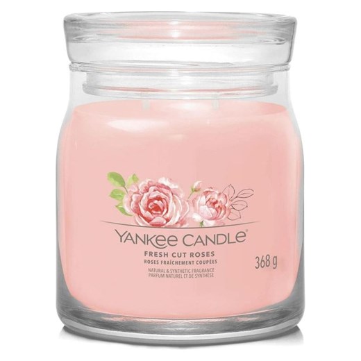 Yankee Candle Świeca zapachowa &quot;Fresh Cut Roses&quot; - 368 g ze sklepu Limango Polska w kategorii Świece i dyfuzory - zdjęcie 186153802