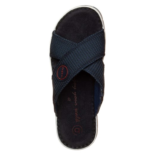 Bugatti Klapki w kolorze granatowym Bugatti 46 okazyjna cena Limango Polska