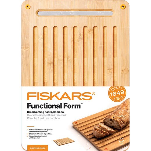 Fiskars Deska &quot;Functional Form&quot; w kolorze jasnobrązowym do krojenia - 25 x 35 cm ze sklepu Limango Polska w kategorii Deski - zdjęcie 186154030