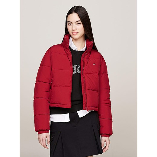 TOMMY JEANS Kurtka zimowa w kolorze czerwonym ze sklepu Limango Polska w kategorii Kurtki damskie - zdjęcie 186154290