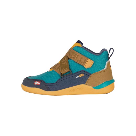 Trollkids Buty zimowe &quot;Nordfjord&quot; w kolorze turkusowym do chodzenia na boso ze sklepu Limango Polska w kategorii Buty trekkingowe dziecięce - zdjęcie 186155673