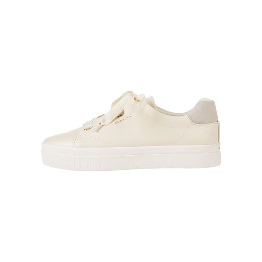 GANT Footwear Skórzane sneakersy &quot;Avona&quot; w kolorze kremowym ze sklepu Limango Polska w kategorii Trampki damskie - zdjęcie 186155950