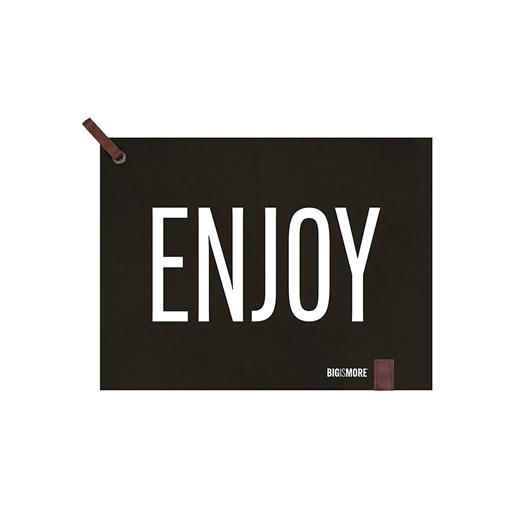 TINTEUNICHE Podkładka stołowa "Bigismore - Enjoy" w kolorze czarnym - 35 x 45 cm - id: 17436906 - marki Tinteuniche - 186156144 TINTEUNICHE Podkładka stołowa "Bigismore - Enjoy" w kolorze czarnym - 35 x 45 cm ze sklepu Limango Polska w kategorii Podkładki na stół - zdjęcie 186156144