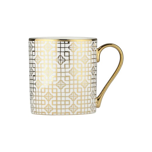 BIA INTERNATIONAL Kubek jumbo &quot;Art Deco&quot; w kolorze złotym - 400 ml ze sklepu Limango Polska w kategorii Dzbanki i zaparzacze - zdjęcie 186156334