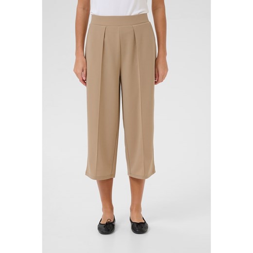 Kaffe Spodnie w kolorze beżowym Kaffe M okazyjna cena Limango Polska
