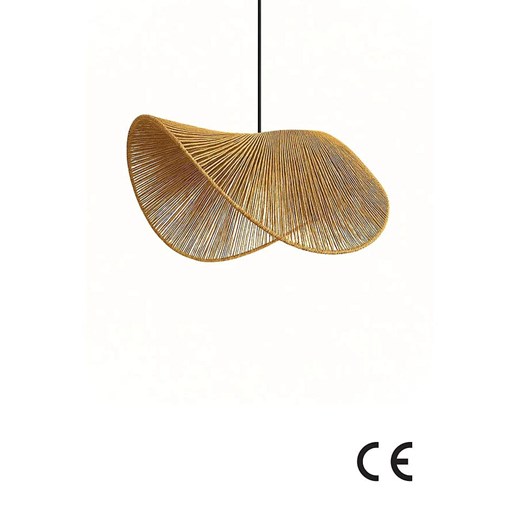 ABERTO DESIGN Lampa wisząca w kolorze beżowym - wys. 53 x Ø 50 cm Aberto Design onesize Limango Polska okazja