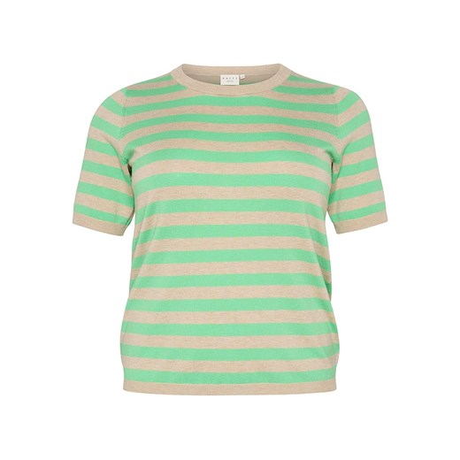 KAFFE curve Sweter w kolorze zielono-beżowym ze sklepu Limango Polska w kategorii Swetry damskie - zdjęcie 186156794