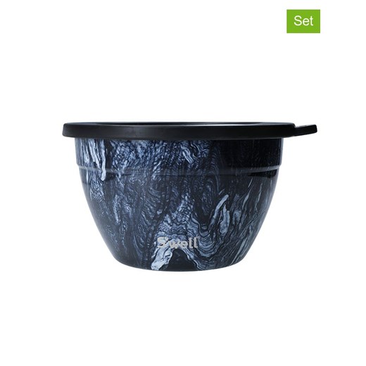 S&apos;well 3-częściowy zestaw &quot;Azurite Marble&quot; w kolorze granatowym ze sklepu Limango Polska w kategorii Misy i tace dekoracyjne - zdjęcie 186157223