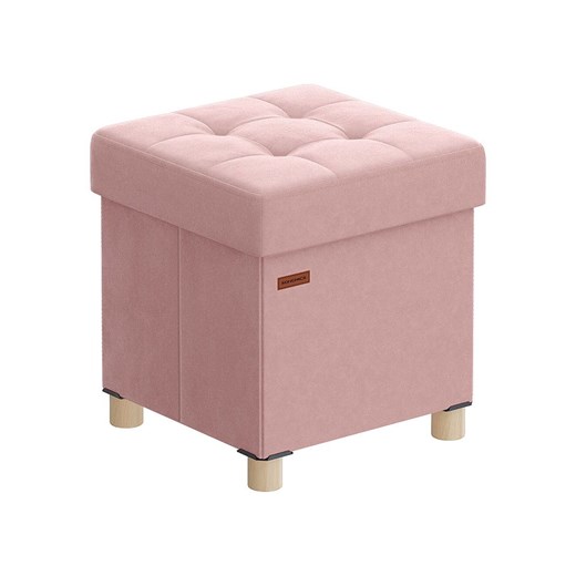 Songmics Hocker w kolorze jasnoróżowym ze schowkiem - 38 x 40 x 38 cm ze sklepu Limango Polska w kategorii Pufy i siedziska - zdjęcie 186157523