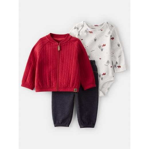 carter&apos;s 3-częściowy zestaw w kolorze szaro-czerwono-granatowym ze sklepu Limango Polska w kategorii Odzież dla niemowląt - zdjęcie 186158001