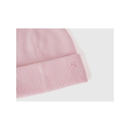 Benetton Czapka w kolorze jasnoróżowym 168 Limango Polska wyprzedaż