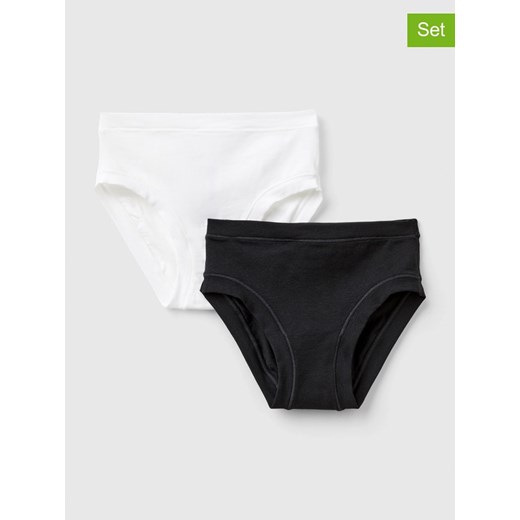 Benetton Majtki (2 pary) w kolorze czarno-białym 150 promocja Limango Polska