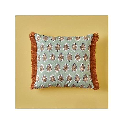 BELLA MAISON Poszewka &quot;Elegance&quot; w kolorze turkusowo-pomarańczowym na poduszkę ze sklepu Limango Polska w kategorii Poduszki dekoracyjne - zdjęcie 186158280