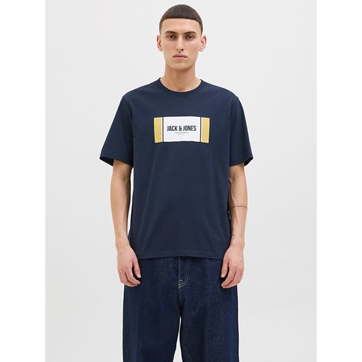 Jack &amp; Jones Koszulka w kolorze granatowym ze sklepu Limango Polska w kategorii T-shirty męskie - zdjęcie 186158343