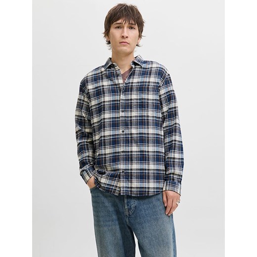 Jack &amp; Jones Koszula &quot;James&quot; w kolorze granatowo-białym ze sklepu Limango Polska w kategorii Koszule męskie - zdjęcie 186158404