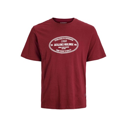 Jack &amp; Jones Koszulka w kolorze czerwonym ze sklepu Limango Polska w kategorii T-shirty męskie - zdjęcie 186159601