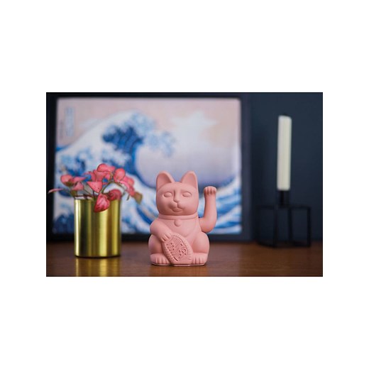 Donkey Figurka dekoracyjna "Lucky Cat" w kolorze jasnoróżowym - 10,5 x Donkey onesize okazja Limango Polska
