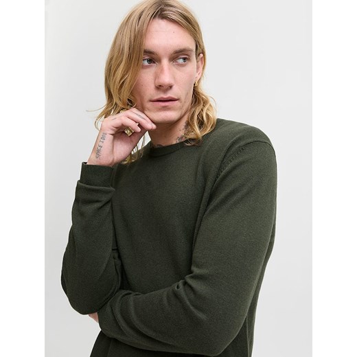 Jack &amp; Jones Sweter w kolorze ciemnozielonym Jack & Jones XL wyprzedaż Limango Polska