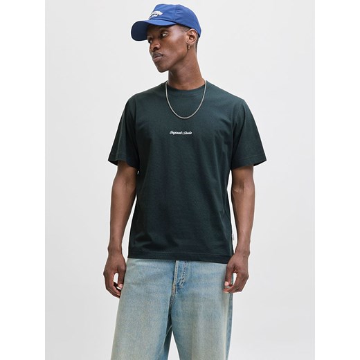 Jack &amp; Jones Koszulka w kolorze ciemnozielonym ze sklepu Limango Polska w kategorii T-shirty męskie - zdjęcie 186160484