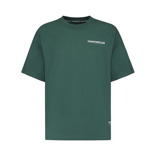 Sublevel Koszulka &quot;Linus&quot; w kolorze ciemnozielonym ze sklepu Limango Polska w kategorii T-shirty męskie - zdjęcie 186160644