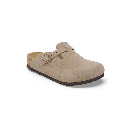 Birkenstock Skórzane chodaki "Boston" w kolorze szarobrązowym - id: 17681379 - marki BIRKENSTOCK - 186160772 Birkenstock Skórzane chodaki "Boston" w kolorze szarobrązowym ze sklepu Limango Polska w kategorii Klapki dziecięce - zdjęcie 186160772