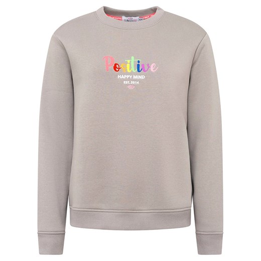 Zwillingsherz Bluza &quot;Positive Rainbow&quot; w kolorze szarym Zwillingsherz L/XL okazyjna cena Limango Polska