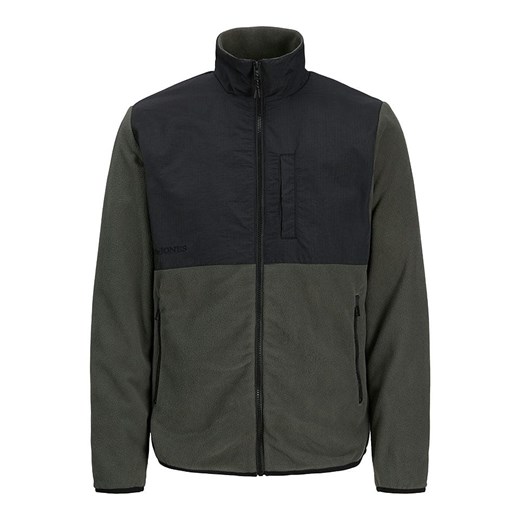 Jack &amp; Jones Kurtka polarowa &quot;Marvin&quot; w kolorze oliwkowo-czarnym ze sklepu Limango Polska w kategorii Bluzy męskie - zdjęcie 186161094