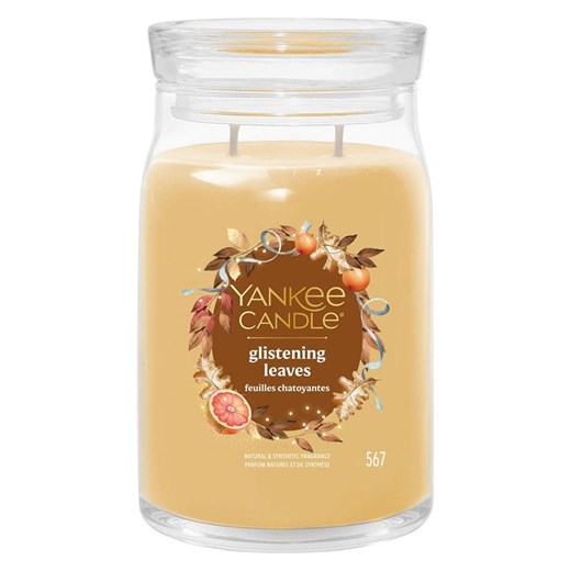 Yankee Candle Świeca zapachowa &quot;Glistening Leaves&quot; - 567 g ze sklepu Limango Polska w kategorii Świece i dyfuzory - zdjęcie 186161344