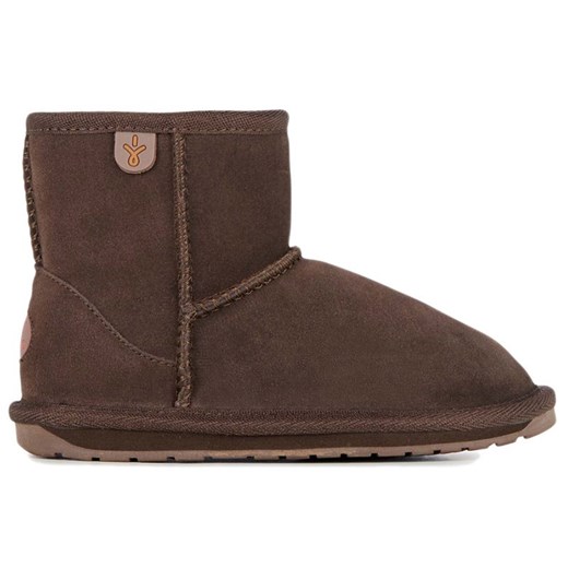 Buty młodzieżowe Emu Australia Wallaby Mini Teens T10103CHOC - brązowe ze sklepu streetstyle24.pl w kategorii Śniegowce damskie - zdjęcie 186162001