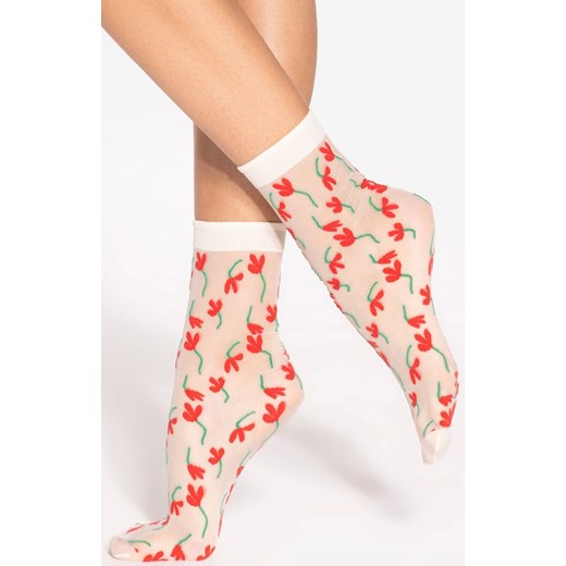 Gatta skarpetki damskie Spring Vibes 01 15 DEN, Kolor jasnobeżowy-wzór, Rozmiar uniwersalny, Gatta ze sklepu Intymna w kategorii Skarpetki damskie - zdjęcie 186162584