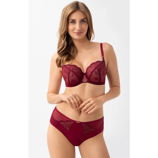 Gorsenia figi damskie brazyliany Mira K944, Kolor bordowy, Rozmiar 2XL, Gorsenia ze sklepu Intymna w kategorii Majtki damskie - zdjęcie 186162603
