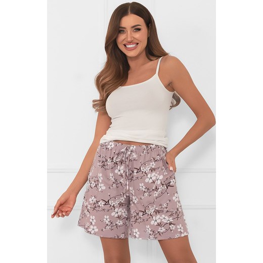 Bawełniane spodenki damskie krótkie Kimuri, Kolor cappuccino, Rozmiar S, Italian Fashion ze sklepu Intymna w kategorii Szorty - zdjęcie 186162804