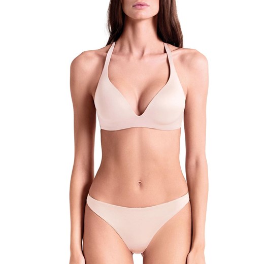 Biustonosz półusztywniany semi-soft bezszwowy bez fiszbin kremowy Shine, Kolor kremowy, Rozmiar 70C, Lormar ze sklepu Intymna w kategorii Biustonosze - zdjęcie 186163041