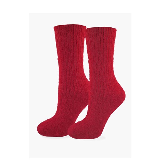 Marilyn ciepłe skarpetki damskie czerwone Angora F28, Kolor czerwony, Rozmiar 36-40, Marilyn ze sklepu Intymna w kategorii Skarpetki damskie - zdjęcie 186163234