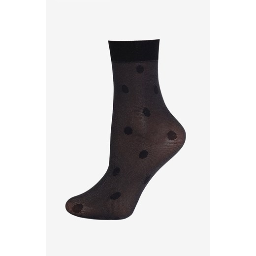 Marilyn czarne skarpetki w grochy Shine Dots, Kolor czarny, Rozmiar uniwersalny, Marilyn ze sklepu Intymna w kategorii Skarpetki damskie - zdjęcie 186163404