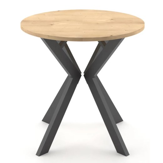 Rozkładany okrągły stół z czarnymi nogami  H8-R53 ze sklepu Edinos.pl w kategorii Stoły - zdjęcie 186163983