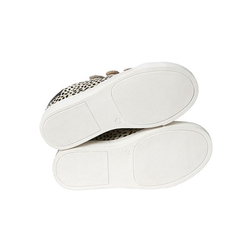 vertbaudet Skórzane sneakersy w kolorze beżowo-czarnym Vertbaudet 26 promocja Limango Polska