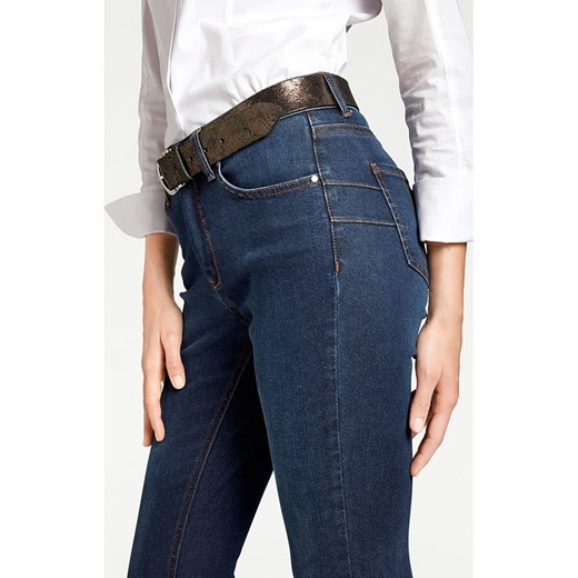 Heine Dżinsy - Slim fit - w kolorze granatowym Heine 34 wyprzedaż Limango Polska