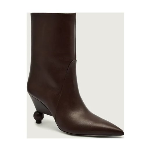 Weekend MaxMara Skórzane botki na szpilce ROLLIO | Pasticcino ze sklepu Gomez Fashion Store w kategorii Botki - zdjęcie 186164332