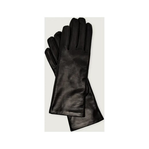 Weekend MaxMara Skórzane rękawiczki SENAPESHORT | z dodatkiem wełny ze sklepu Gomez Fashion Store w kategorii Rękawiczki damskie - zdjęcie 186164400