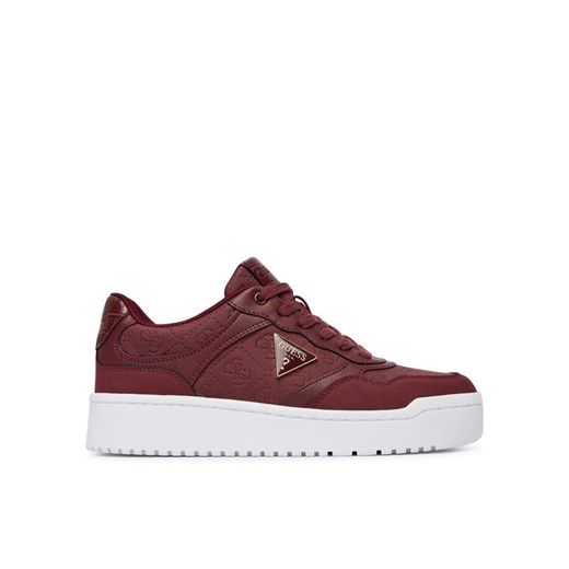Sneakersy Guess FLFMR9 FAL12 Bordowy ze sklepu eobuwie.pl w kategorii Buty sportowe damskie - zdjęcie 186166850