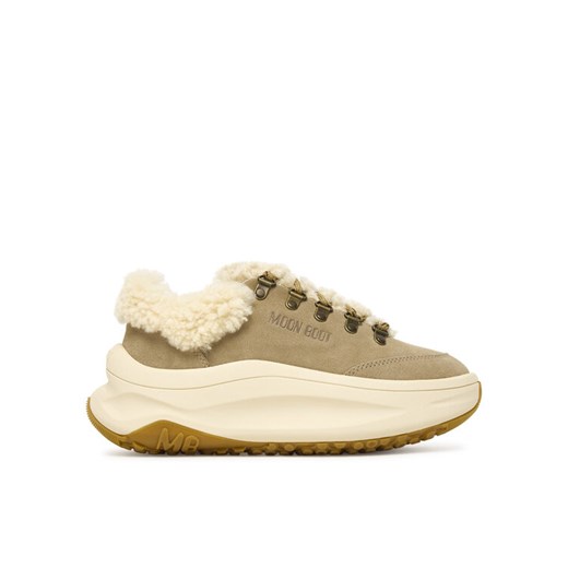 Sneakersy Moon Boot Moon247 City Shearling 80D2490040 Brązowy ze sklepu eobuwie.pl w kategorii Buty sportowe damskie - zdjęcie 186166900