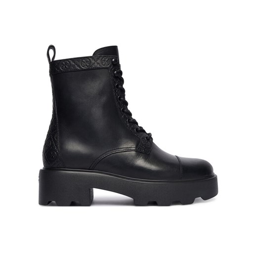 Trapery Tory Burch T Monogram Lug 178112 Czarny ze sklepu eobuwie.pl w kategorii Workery damskie - zdjęcie 186166904