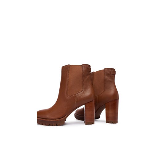 Botki LAUREN RALPH LAUREN 802974391002 Brązowy 36 eobuwie.pl