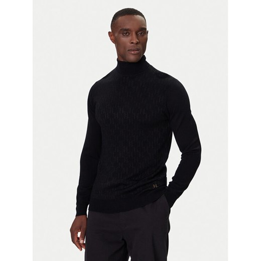 KARL LAGERFELD Golf 655019 554303 Czarny Regular Fit ze sklepu MODIVO w kategorii Swetry męskie - zdjęcie 186167363