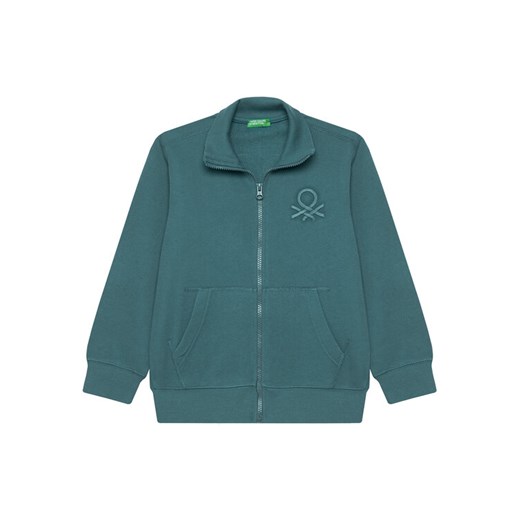 United Colors Of Benetton Bluza 3J68C501B Niebieski Regular Fit ze sklepu MODIVO w kategorii Bluzy chłopięce - zdjęcie 186167403