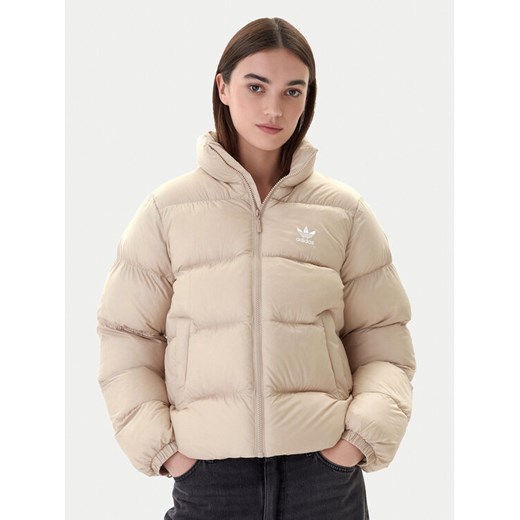 adidas Kurtka zimowa adicolor JX2947 Beżowy Regular Fit ze sklepu MODIVO w kategorii Kurtki damskie - zdjęcie 186167410