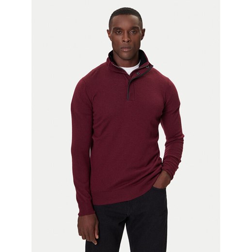 KARL LAGERFELD Sweter 655005 554399 Bordowy Slim Fit ze sklepu MODIVO w kategorii Swetry męskie - zdjęcie 186167500