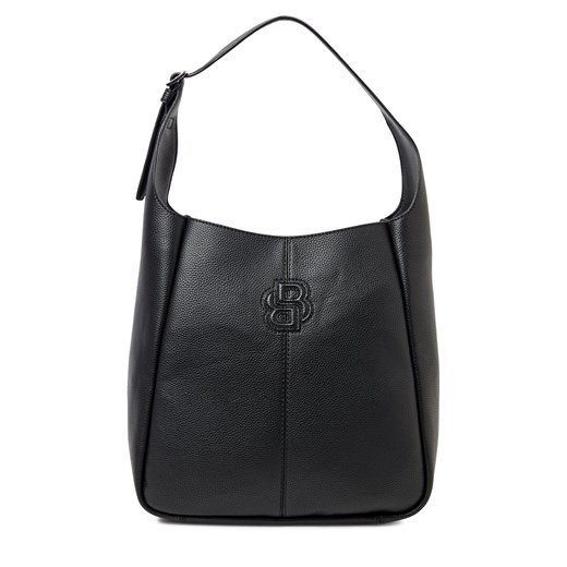 BOSS Damska torba na ramię - Anett Big Boho Kobiety czarny jednolity ze sklepu vangraaf w kategorii Torby Shopper bag - zdjęcie 186169444