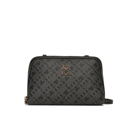Torebka Tommy Hilfiger Th Monoplay Le Mini Crossover AW0AW17712 Czarny ze sklepu eobuwie.pl w kategorii Listonoszki - zdjęcie 186171152